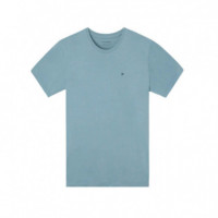 133764 Camisetas SILBON Hombre Minilogo Azul Indigo