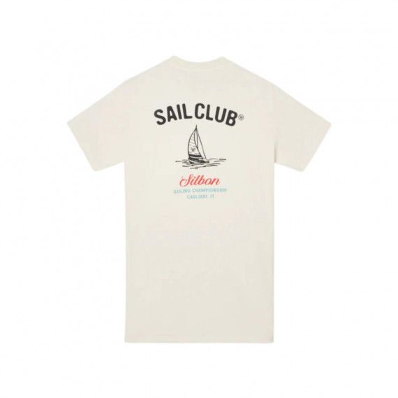 133770 Camisetas SILBON Hombre Sail Club Crema