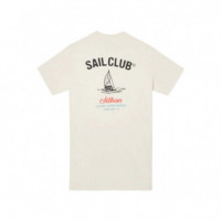 133770 Camisetas SILBON Hombre Sail Club Crema