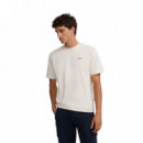 133770 Camisetas SILBON Hombre Sail Club Crema