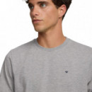 124604 Camisetas SILBON Hombre Minilogo Gris