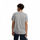 124604 Camisetas SILBON Hombre Minilogo Gris
