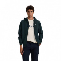 133864 Sudaderas SILBON Hombre Clasica Hoodie Verde Oscuro