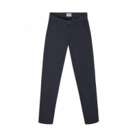133612 Pantalones SILBON Hombre Chino Casual Azul Marino