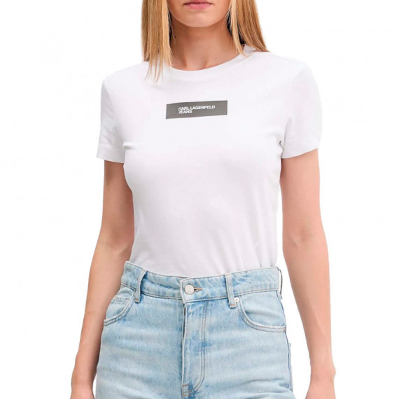 Camiseta con Logotipo Reflectante  KARL LAGERFELD JEANS