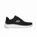 Flex Appeal 5.0 Black Mesh/rose Gold Trim SKECHERS