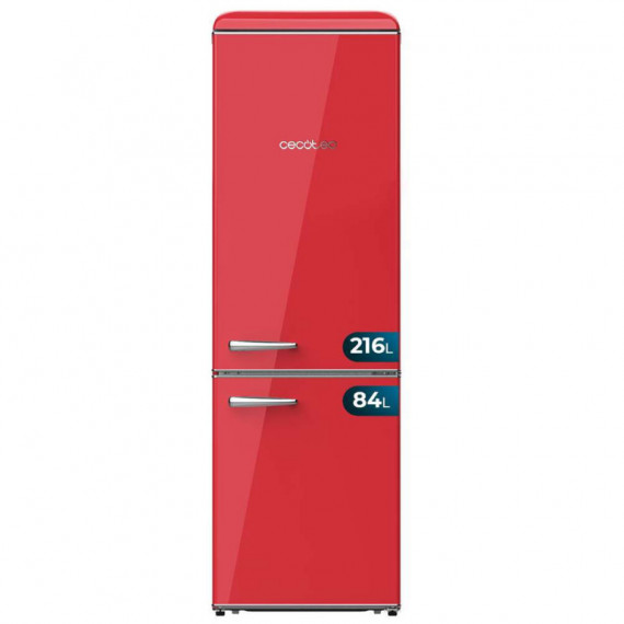 Frigorífico Bolero Coolmarket Combi Origin 300 Red E 55,9X62,8X192  Cm  CECOTEC