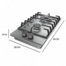 Placa de Gas Bolero Squad G 2200F Inox  CECOTEC