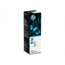 Botella de Tinta Hp 31 Cian 70ML 8000 Páginas (1VU26AE)  HEWLETT PACKARD