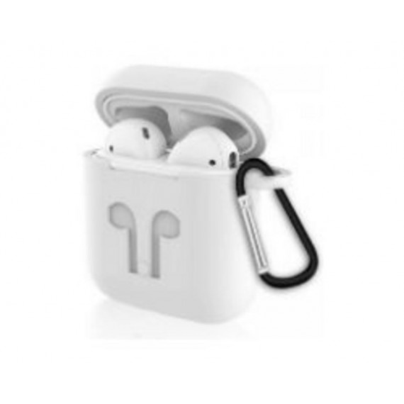 Funda DEVIA Airpods V1/V2 de Silicona Blanca