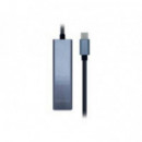 Adaptador AISENS Usb-c a USB-A/RJ45 Gris (A109-0396)