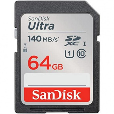 SANDISK Ultra Sdxc Tarjeta de Memoria 64GB 140MB/S