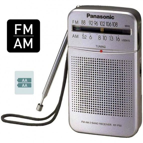 PANASONIC RF-P50DEG-S Radio Portátil Am/fm