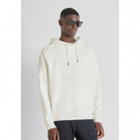 Sudadera con Capucha Regular Fit en Mezcla de Algodón de ANTONY MORATO