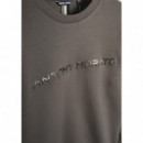 Sudadera Cuello Redondo Slim Fit en Mezcla Algodón con Logo de ANTONY MORATO