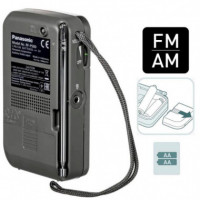 PANASONIC RF-P50DEG-S Radio de Bolsillo Am/fm con Antena