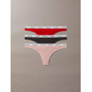Thong 3PK Charcoal Grey/adreniline Rush/  CALVIN KLEIN