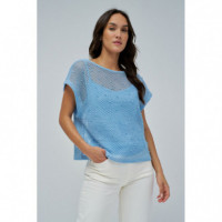 Camisetas Mujer Camiseta SALSA JEANS Ganchillo Azul