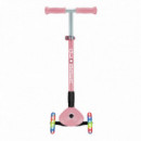 Patinete Primo Plegable Rosa Pastel con Led  GLOBBER