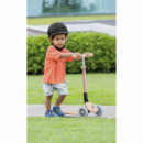 Patinete Plegable Junior Melocoton/peach con Led  GLOBBER