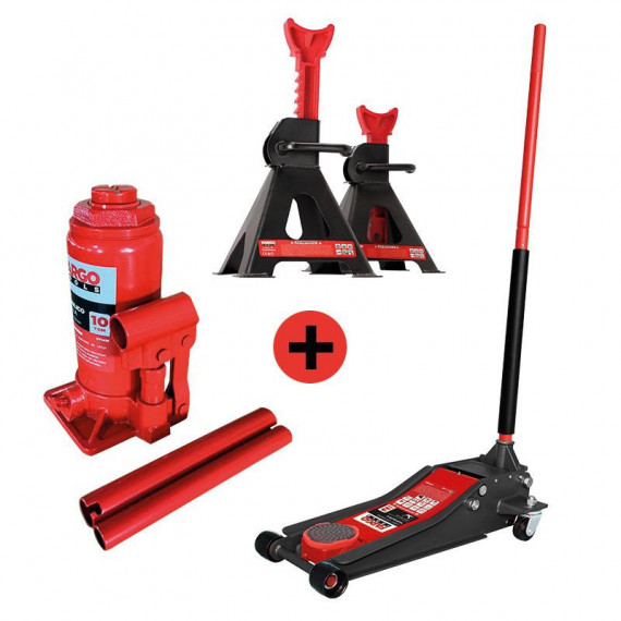 Pack Gato Taller + Caballetes + Gato Botella FARGO TOOLS