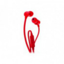 JBL T110 Auriculares In-ear con Sonido Pure Bass - Rojo