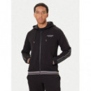 Finlo Zipped Hoodie Jet Black A996  GUESS