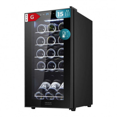 Vinoteca Grandsommelier 1550 Black Compressor  CECOTEC