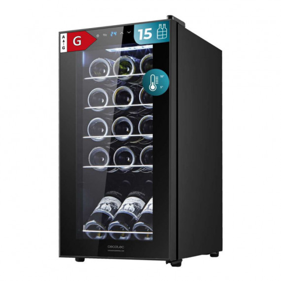 Vinoteca Grandsommelier 1550 Black Compressor  CECOTEC