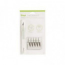 Kit Cúter CRICUT Truecontrol Knife Menta + 5 Repuestos (CRC-2005033)