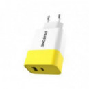 Cargador de Pared PANTONE 15W Usb-a y Usb-c