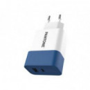 Cargador de Pared PANTONE 15W con Usb-a y Usb-c (PT-PDAC02N)