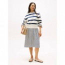 SCRIPT REG PIQUE SWTSHRT IVORY SILK/DARK