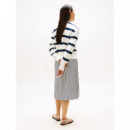 SCRIPT REG PIQUE SWTSHRT IVORY SILK/DARK