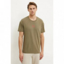 Laze T-shirt 10261152 01 Open Green  HUGO
