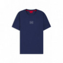 Laze T-shirt 10261152 01 Dark Blue  HUGO