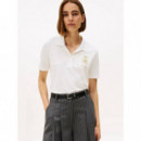 Gold Crest Reg Ss Polo Ecru  TOMMY HILFIGER