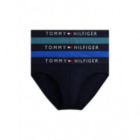 3P Brief Des Sky/fmy Ocn/nob Blu  TOMMY HILFIGER
