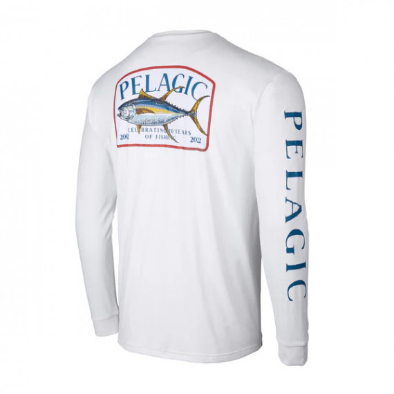 Camiseta Aquatek Game Fish Tuna Blanco PELAGIC