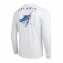 Camiseta Aquatek Goione Marlin Blanco PELAGIC