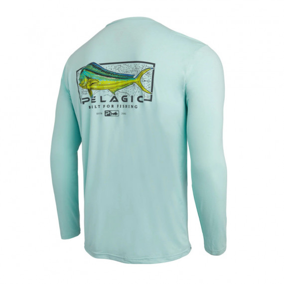 Camiseta Stratos Ls Mahi Mind Turquesa PELAGIC