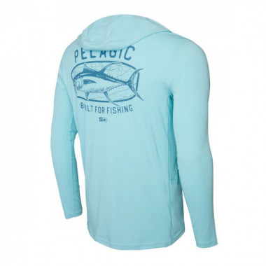 Camiseta Vaportek Hooded Map Fish Tahiti PELAGIC