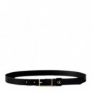 Cinturón con Hebilla Rectangular y Herraje con Monograma  CALVIN KLEIN