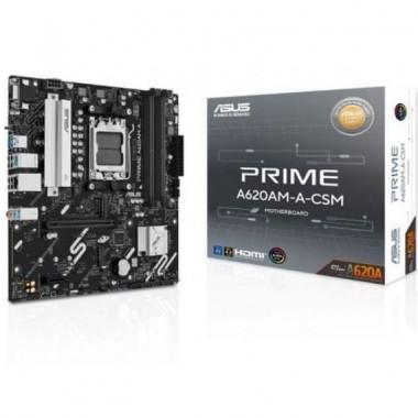 ASUS Placa Base A620AM-A-CSM Socket AM5 Ryzen Series 9000, 8000 y 7000 / 4XDDR5 / 2XM.2