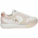 Deportivo Ante+piel Blanco  CALVIN KLEIN