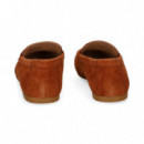 Mocasin Eslabon ante Cuero  LAUREN RALPH LAUREN