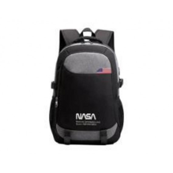 Mochila para Portátil NASA Oxford 15.6'' con Puerto USB Negra