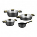 Pack 4 Cacerolas BRA Daily Pro 16/20/24/28 Cm