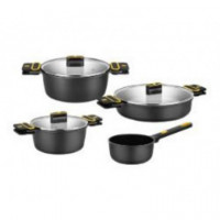 Pack 4 Cacerolas BRA Daily Pro 16/20/24/28 Cm