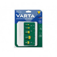 VARTA Cargador Universal de Pilas Aa, Aaa, C, D y 9V (57658)